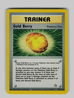 Gold Berry 93/111 Uncommon Neo Genesis Pokemon Unlimited Moderately Played - Image 1