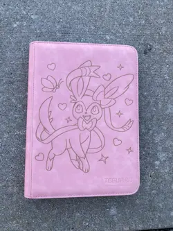 Sylveon Laser Engraved Pokemon Binder/ Made To Order! Shipped In USA - Image 1