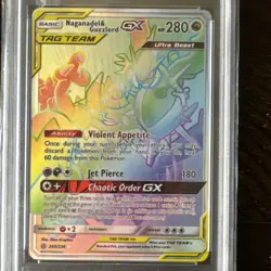 Pokemon Naganadel & Guzzlord GX 260/236 Secret Rare SM Cosmic Eclipse PSA 10 - Image 3