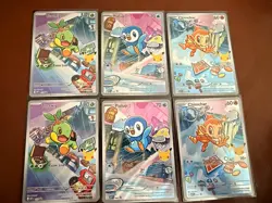 Pokemon TCG First Partner Illustration Collection Series 1 Sinnoh Starters - Image 1