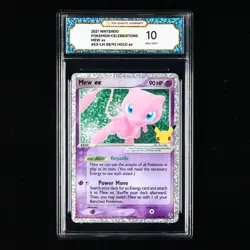 TQG 10 GEM MINT 2021 Pokemon ENG Mew ex #EX-LM 88/92 HOLO ex - Image 1