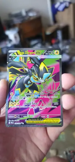 Mega Zeraora EX 098/084 Mega Evolution Pitch Black Full Art Ultra Rare NM - Image 1