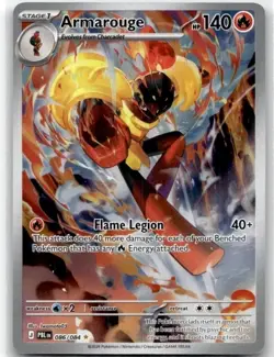 Armarouge 086/084 Illustration Rare Pitch Black Pokemon Holo Near Mint - Image 1