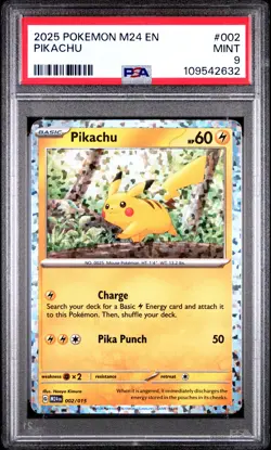 2025 POKEMON M24 EN-MCDONALD'S COLLECTION #002 PIKACHU PSA 9 - Image 1