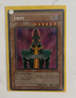 Konami Yu-Gi-Oh! Jinzo PSV-000 Pharaoh's Servant 1st Edition Holo - Image 1