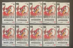IN HAND Bandai One Piece Card Game ROUND1 Promotion Pack 10 packs Luffy Hat MINT - Image 2
