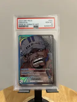 Bandai One Piece Sakazuki Alt Art Foil PSA 10 OP05-041 English 2023 - Image 1