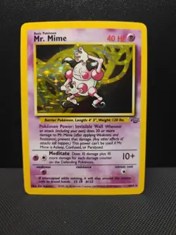Pokemon TCG Mr. Mime 6/64 Rare Holo Jungle Set NM/LP FREE POSTAGE (NICE CARD) - Image 1