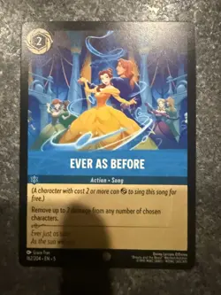 Disney Beauty and the Beast Ever As Before Action Song Card 162/204 EN Regular - Image 1