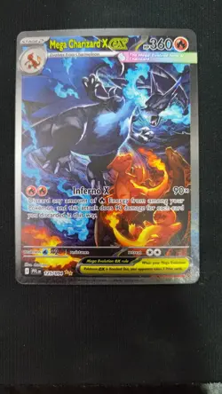 Mega Charizard X EX SIR 125/094 Pokemon Phantasmal Flames Card 6 - Image 2
