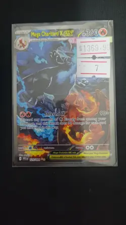 Mega Charizard X EX 125/094 SIR Phantasmal Flames Pokemon Card Card 7 - Image 1