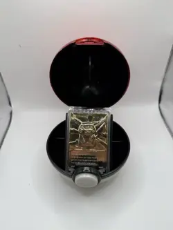 1999 Burger King Pokemon 23K Gold Plated Pikachu Card Complete w/ Poke Ball&COA - Image 2