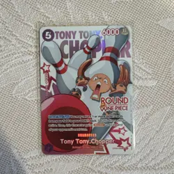 One Piece X Round 1 English Promo Card - Tony Tony Chopper Op09-068 Ship Today - Image 1