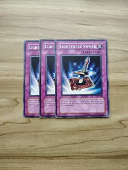 Yu-Gi-Oh! - LightForce Sword 3x - Rare - Full Playset Of Cards - PSV-005 - Image 1