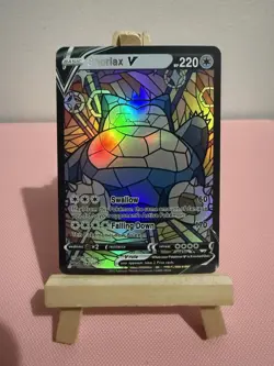 Snorlax Stained Glass Pokemon Card DISPLAY ART CARD - Image 1