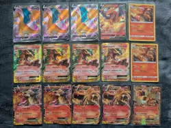 Pokemon Tcg Charizard V EX Lot 15 Cards - Image 1