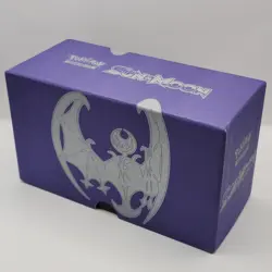 SUN & MOON POKEMON CARD TRAINER STORAGE BOX LUNALA EMPTY BOX ONLY GENTLY USED - Image 1