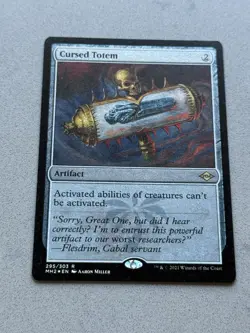 Cursed Totem (Foil Etched) #295 Modern Horizons 2 (MH2) - Magic MTG (b) - Image 1