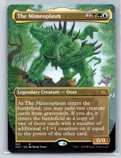THE MIMEOPLASM (BORDERLESS) 383 RARE DOUBLE MASTERS 2022 MAGIC: THE GATHERING NM - Image 1
