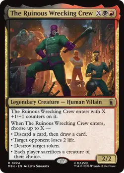 The Ruinous Wrecking Crew Marvel Super Heroes NM MTG - Image 1