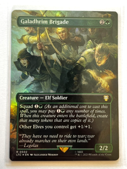 MTG – Lord of the Rings - Galadhrim Brigade Borderless Foil - Rare 0502 - Image 1