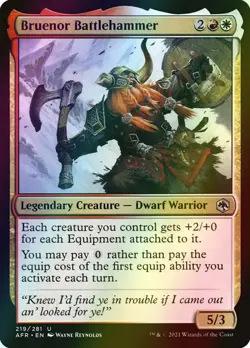 MTG Bruenor Battlehammer Foil ** Adventures in the Forgotten Realms ** English - Image 1