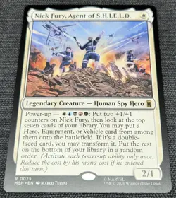 Magic the Gathering Marvel's Super Heroes Nick Fury, Agent of SHIELD #0025 FOIL - Image 1
