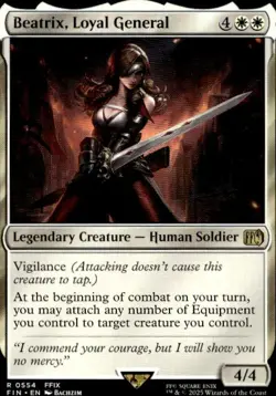 Beatrix, Loyal General 554 Rare FINAL FANTASY Magic: The Gathering LP - Image 1