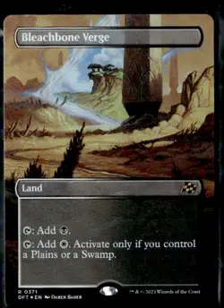 Bleachbone Verge (Borderless) 371 Rare Aetherdrift Magic: The Gathering Foil LP - Image 1