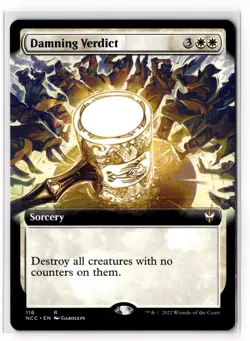 Damning Verdict (Extended Art) 116 Commander: Streets of New Capenna Normal NM - Image 1