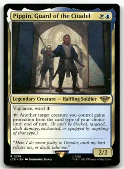 Pippin, Guard of the Citadel #218 (NM) Lord of the Rings LTR Magic MTG - Image 1