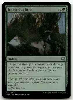 Infectious Bite #172 (Foil) (NM) Phyrexia All Will Be One ONE Magic MTG - Image 1