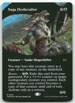 Naga Fleshcrafter (Borderless) #333 (Foil) (NM) Tarkir Dragonstorm TDM Magic MTG - Image 1