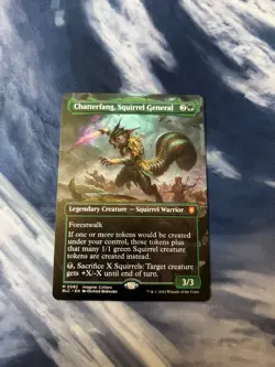 Chatterfang, Squirrel General (Borderless) Commander: Bloomburrow Regular 0082 - Image 1