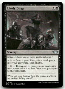 Lively Dirge #93 (NM) Thunder Junction OTJ Magic MTG - Image 1