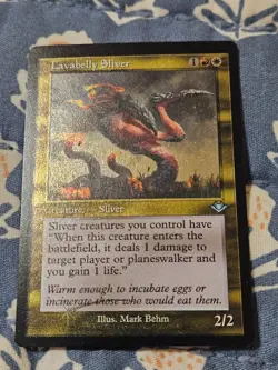 Lavabelly Sliver Foil Etched - Retro Frame Magic MTG LP - Image 3