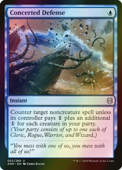 MTG Concerted Defense Foil ** Zendikar Rising ** English (NM) - Image 1