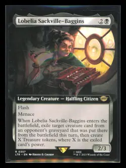 Lobelia Sackville-Baggins R 0357 Regular Extended Art The Lord of the Rings MTG - Image 1