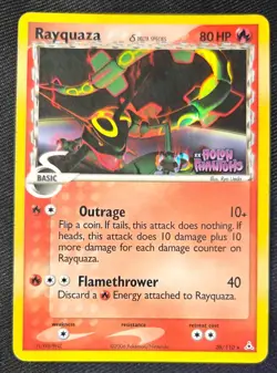 Rayquaza 26/110 Rare Holon Phantoms Pokemon Reverse Holo Moderatly Played - Image 1