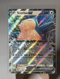 Pokemon Snorlax ex 076/131 SV Prismatic Evolutions Double Rare Holo English - Image 1