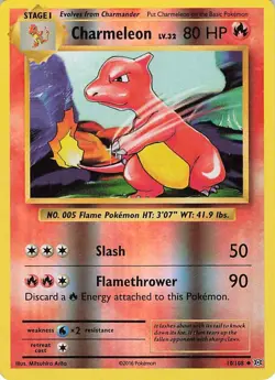Charmeleon 10/108 Uncommon Evolutions Pokemon Reverse Holo Near Mint - Image 1