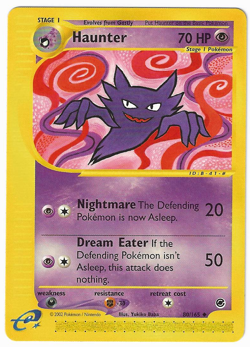 2002 Pokemon Expedition Haunter 80/165 Uncommon E-Reader LP/NM Vintage WOTC - Image 1