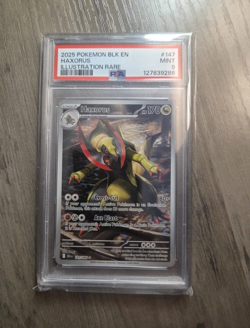 Pokemon Haxorus 147/086 BLK Black Bolt Illustration Rare Foil EN PSA 9 2025 - Image 1