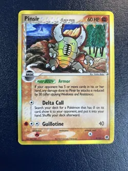 Pinsir (Delta Species) 9/101 Dragon Frontiers Holo - Pokemon Card LP - Image 1