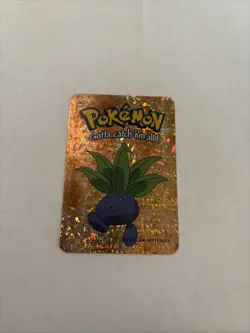 Vintage 2000 Pokemon Vending Machine Prism Sticker - Oddish - Image 1