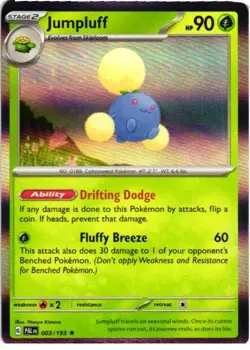 Jumpluff 003/193 Rare Paldea Evolved Pokemon Holo Near Mint - Image 1