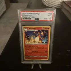 2020 POKEMON SWORD & SHIELD VIVID VOLTAGE #025 CHARIZARD PSA 9 - Image 1