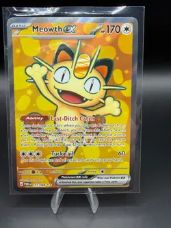 Pokemon TCG | Meowth ex 107/088 Me03: Perfect Order Holo Pack Fresh NM+ - Image 1