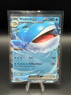 Pokemon TCG | Wailord ex 016/084 Me05: Pitch Black Holo Pack Fresh NM+ - Image 1