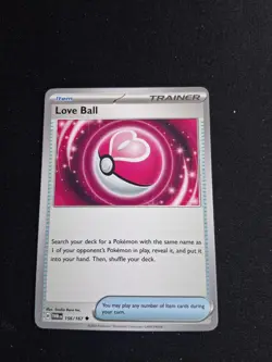 Love Ball 156/167 Uncommon Twilight Masquerade Pokemon Near Mint - Image 1